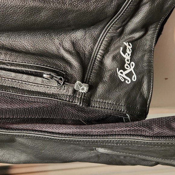 Joe Rocket genuine leather womens motorcycle jacket size large - Picture 4 of 8